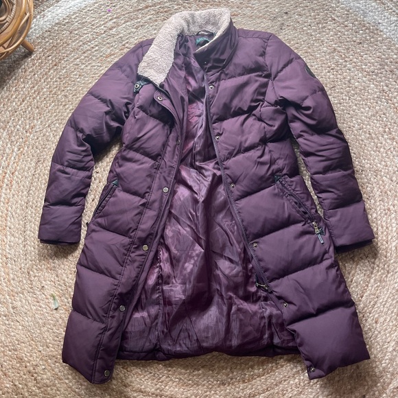 Ralph Lauren purple snow puffer coat - Picture 5 of 6